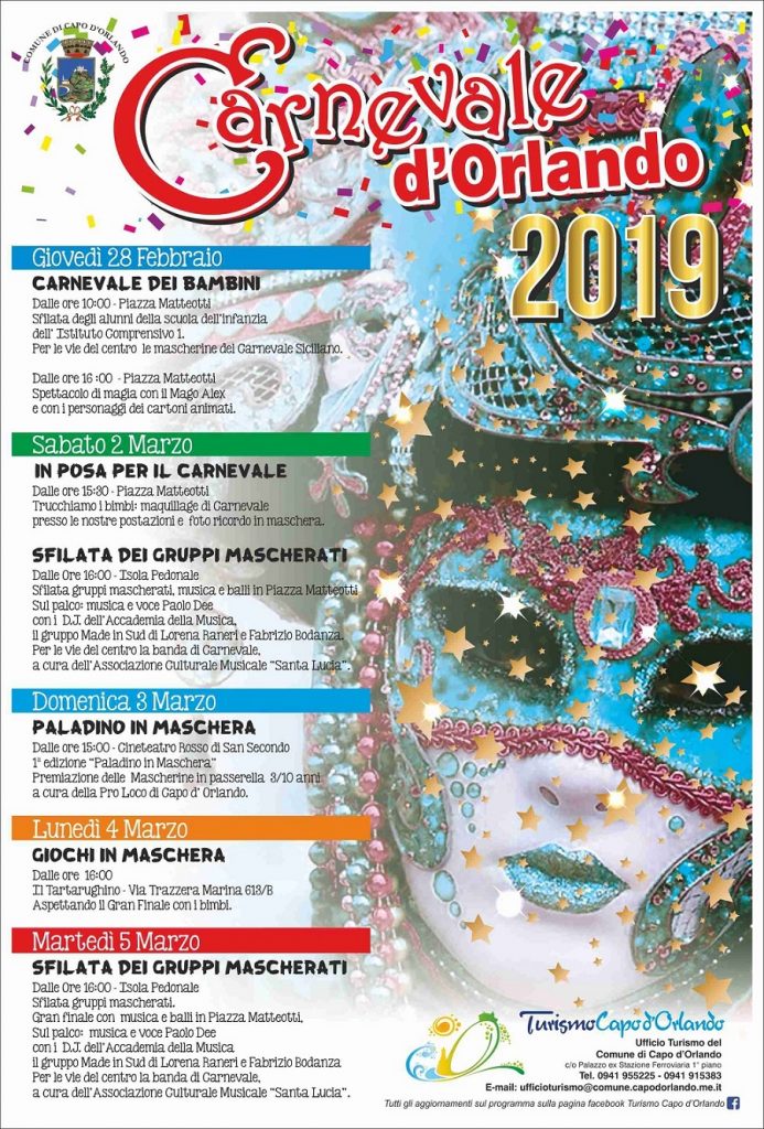 CARNEVALE 2019 – A Capo d’Orlando protagonisti i bambini
