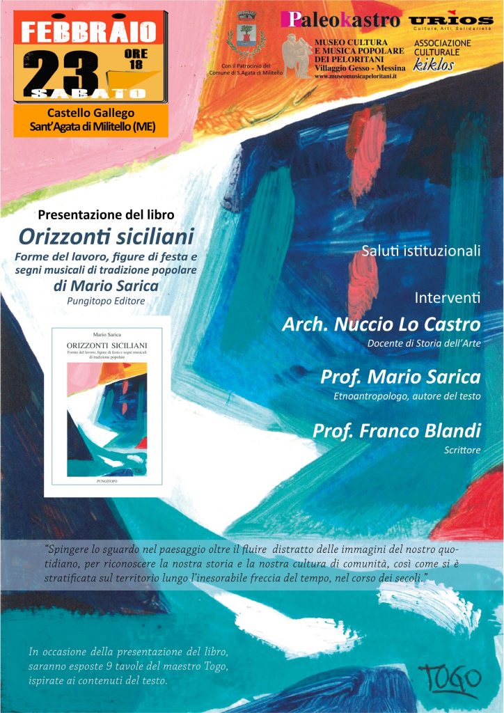 TUTTO LIBRI – “Orizzonti Siciliani” un viaggio alla riscoperta delle forme del lavoro