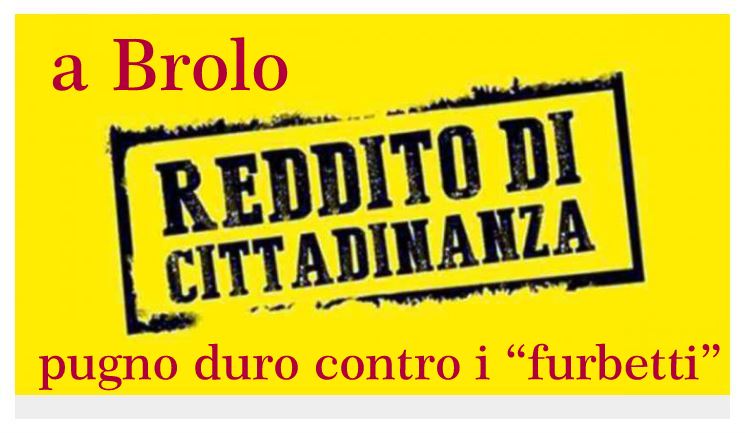 BROLO – Pugno duro sui “furbetti” del Reddito di Cittadinanza