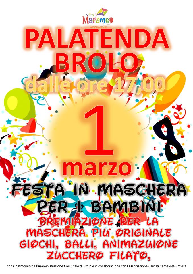 APPUNTAMENTI BROLESI – Oggi il carnevale dei bambini al palatenda, ieri la festa di “Tutti in scena”
