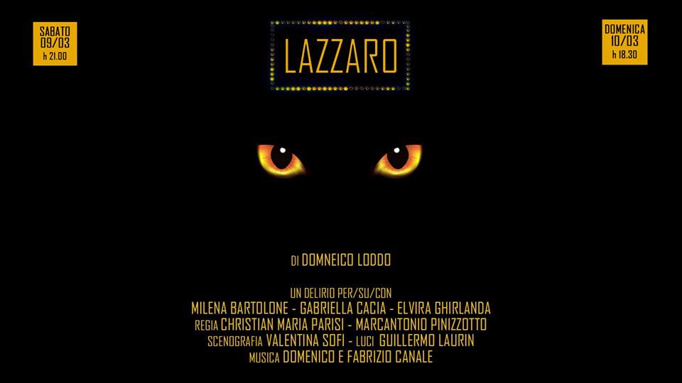 TEATRO – “Lazzaro” debutta al Teatro dei 3 Mestieri