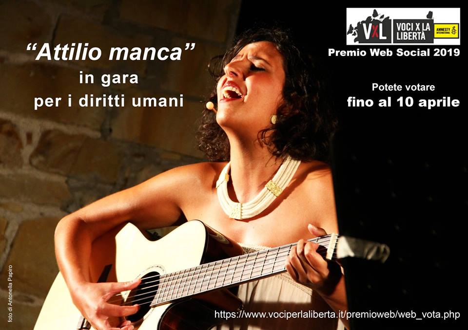 PREMI SUL WEB – Un Clik per far Vincere Oriana Civile con la canzone su Attilio Manca