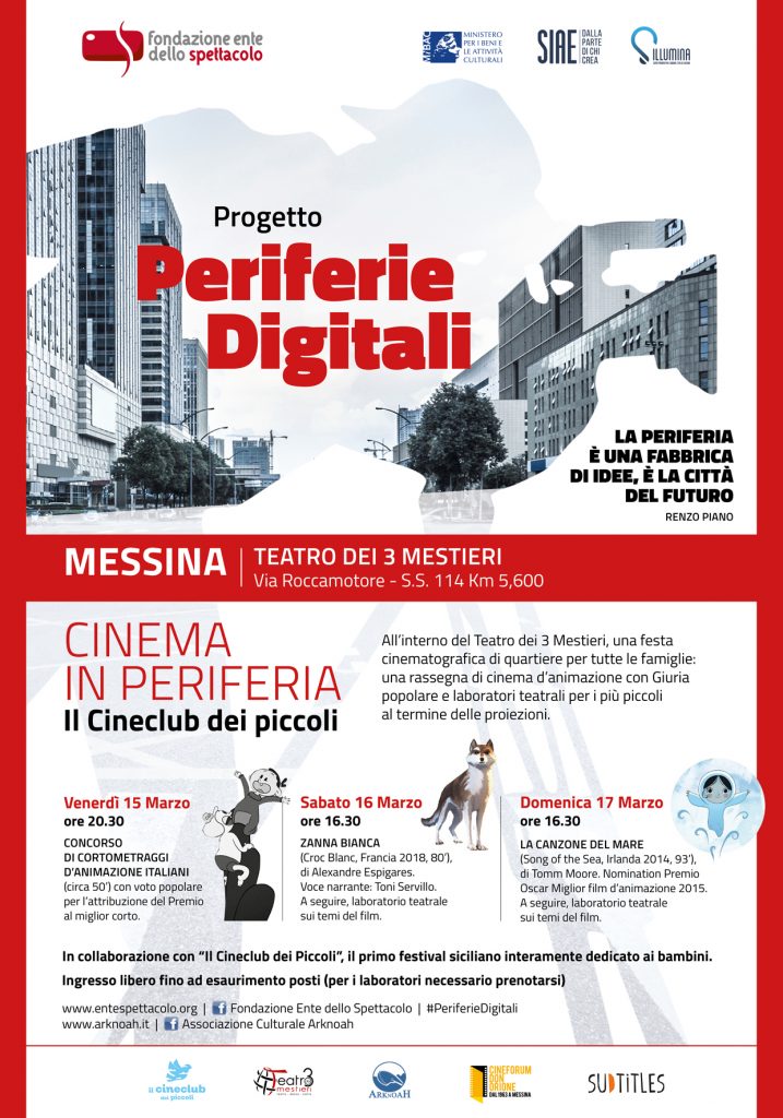 PERIFERIE DIGITALI – Prosegue a Messina il progetto della Fondazione Ente dello Spettacolo dedicato a giovani e periferie