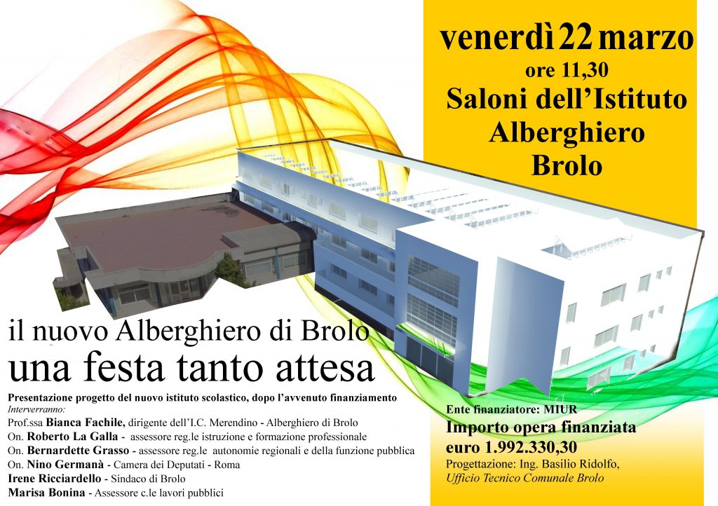 PRESENTAZIONI – Il nuovo Alberghiero di Brolo… una festa tanto attesa