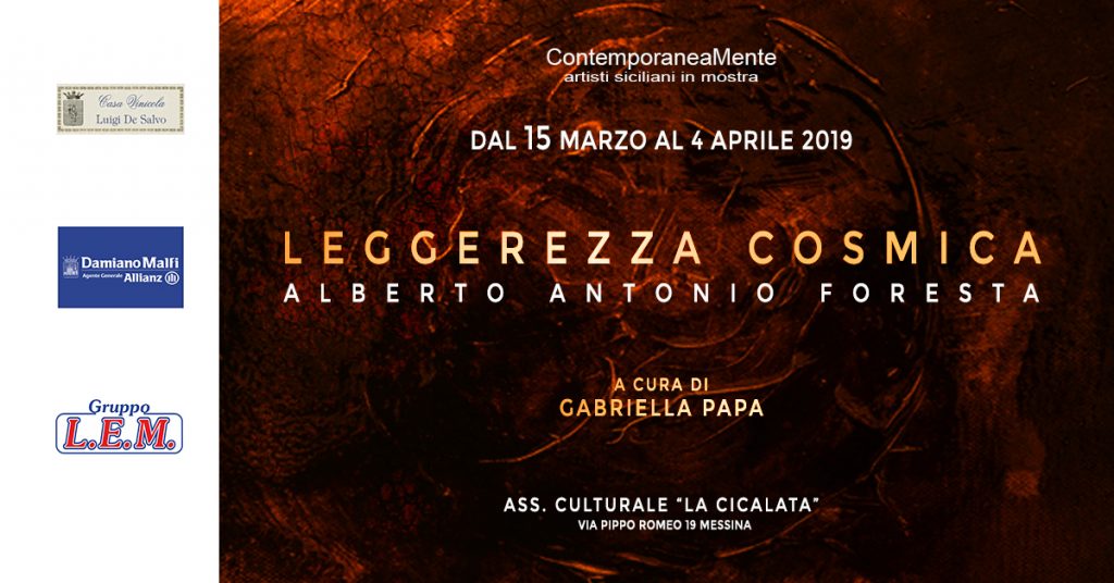 MOSTRE – ‘Leggerezza Cosmica’ la personale di Alberto Antonio Foresta