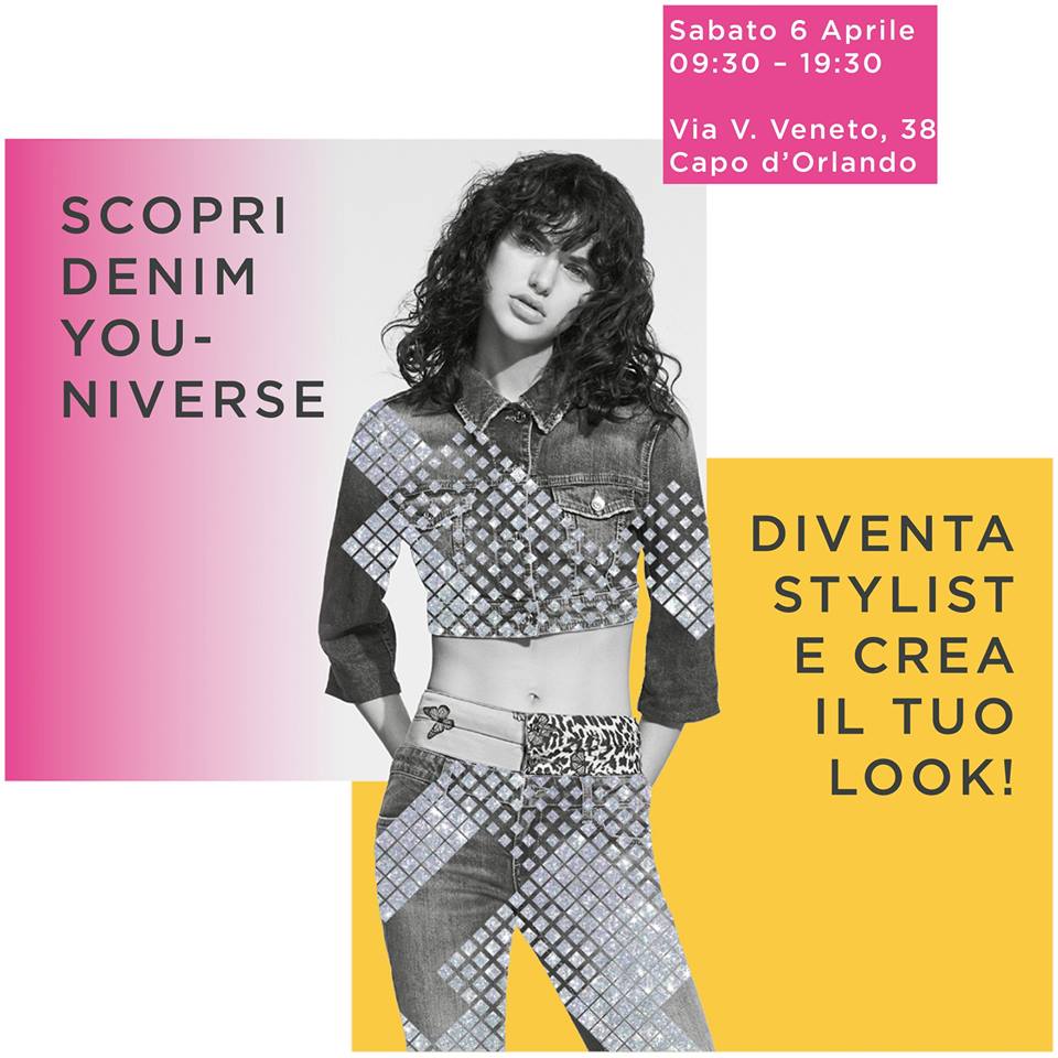 YOUNIVERSE! – Oggi a Capo d’Orlando Liu Jo  si trasformerà in un atelier. Si potrà personalizzare gratuitamente ogni capo denim acquistato
