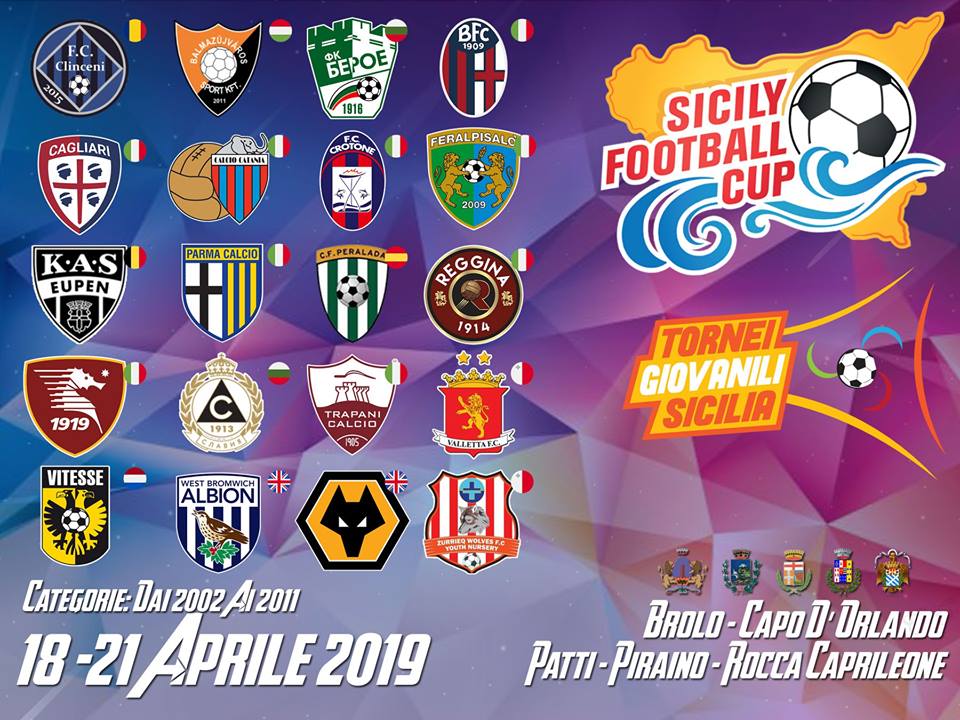 SICILY FOOTBALL CUP – Mercoledì 17 la presentazione a Capo d’Orlando