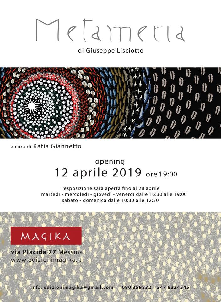 MOSTRE – ‘Metameria’ le opere di Giuseppe Lisciotto in esposizione allo studio Magika