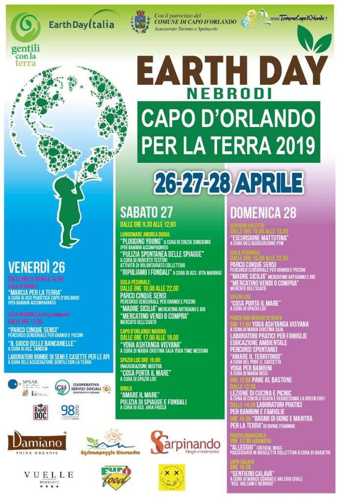 CAPO D’ORLANDO – “Earth day Nebrodi” la quinta edizione dal 26 al 28 aprile