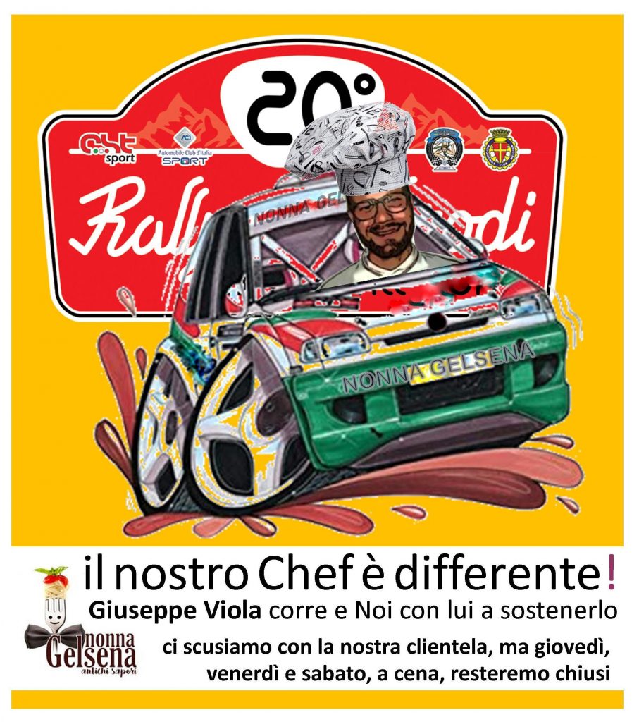 NONNA GELSENA – Il nostro Chef è differente! Lui corre, noi tifiamo per lui…