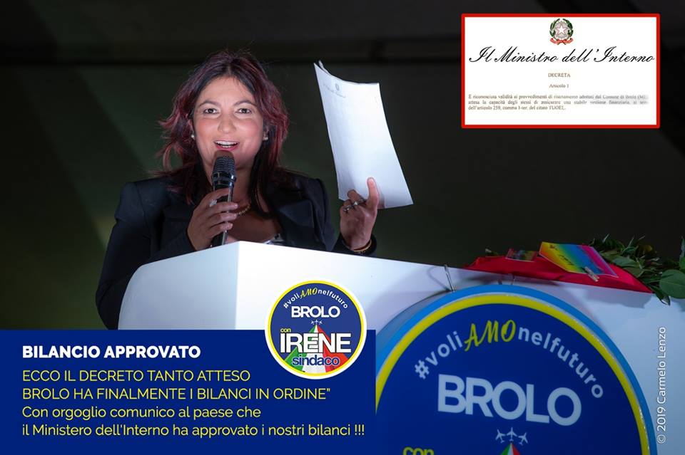 ELEZIONI A BROLO – Atto due. Fatti e Presenze. Per Irene Ricciardello un comizio d’apertura che va oltre al bagno di folla