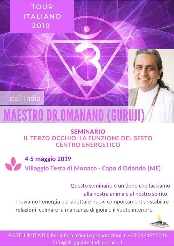 RAMMENTI – Il 4 e 5 maggio a “Testa di Monaco” Seminario sul sesto centro energetico