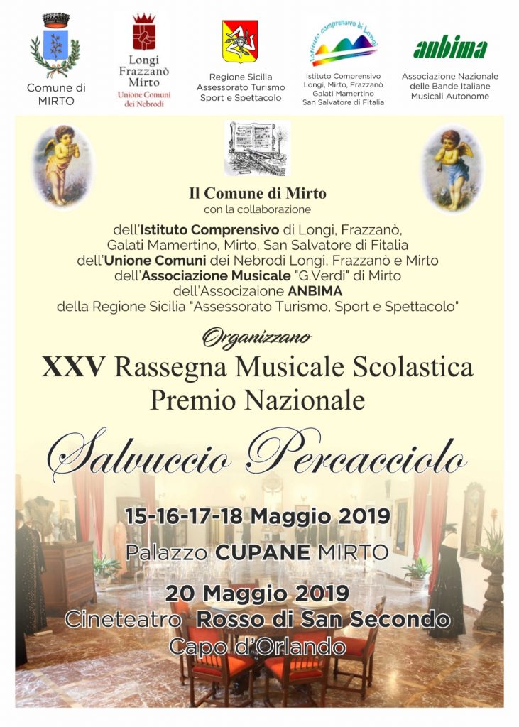 MIRTO – Tutto pronto per la XXV rassegna musicale “Salvuccio Percacciolo”