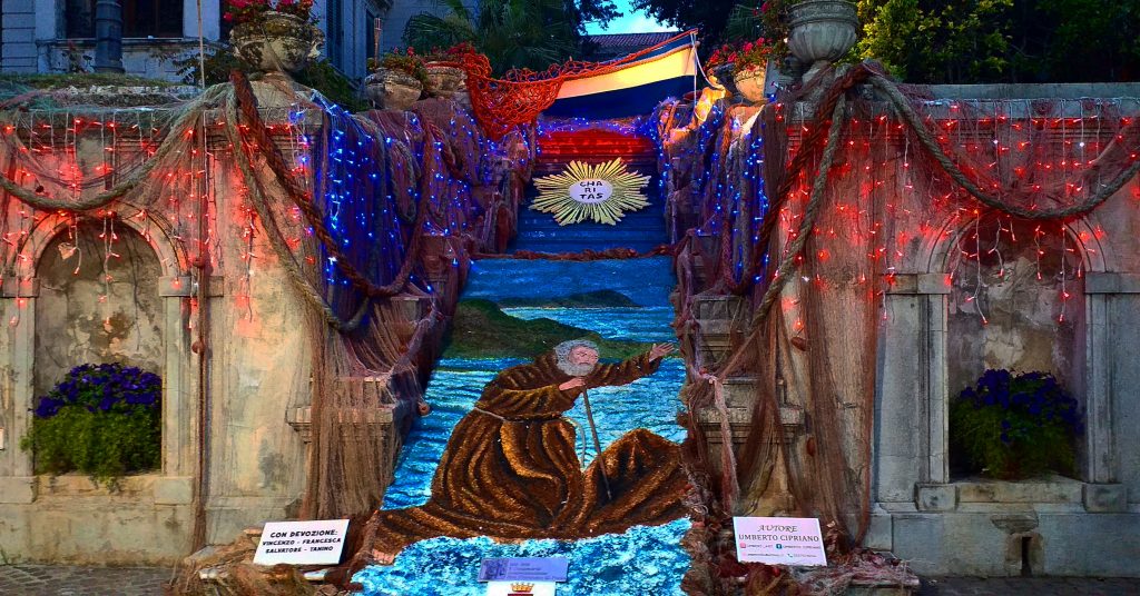 MILAZZO – Dedicata a San Francesco l’infiorata artistica di Umberto Cipriano