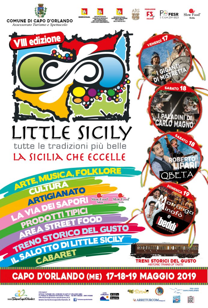 CAPO D’ ORLANDO – Dal 17 al 19 maggio Little Sicily. Il programma