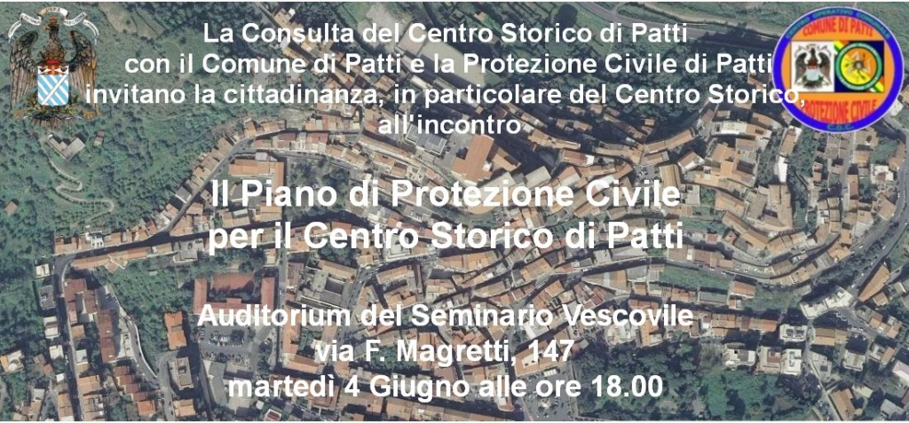 PATTI – Il Piano di Protezione Civile per il Centro Storico