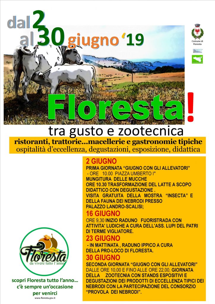 GIUGNO A FLORESTA – Tra Gusto e Zootecnia ci sono anche le Mostre (con la novità delle Foto di Avifauna della Lipu Messina)