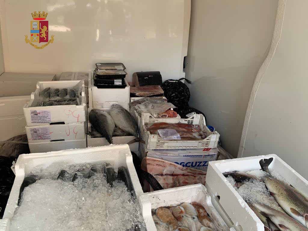 CASELLI DI BROLO – Sequestrati 170 chili di pesce in cattivo stato di conservazione