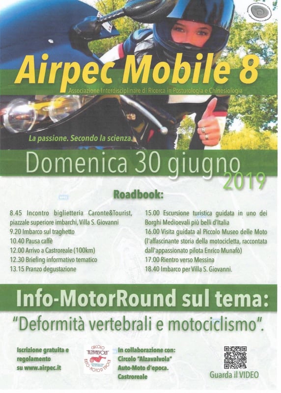 CASTROREALE – Al Piccolo Museo della moto si parlerà di deformità vertebrale e motociclismo