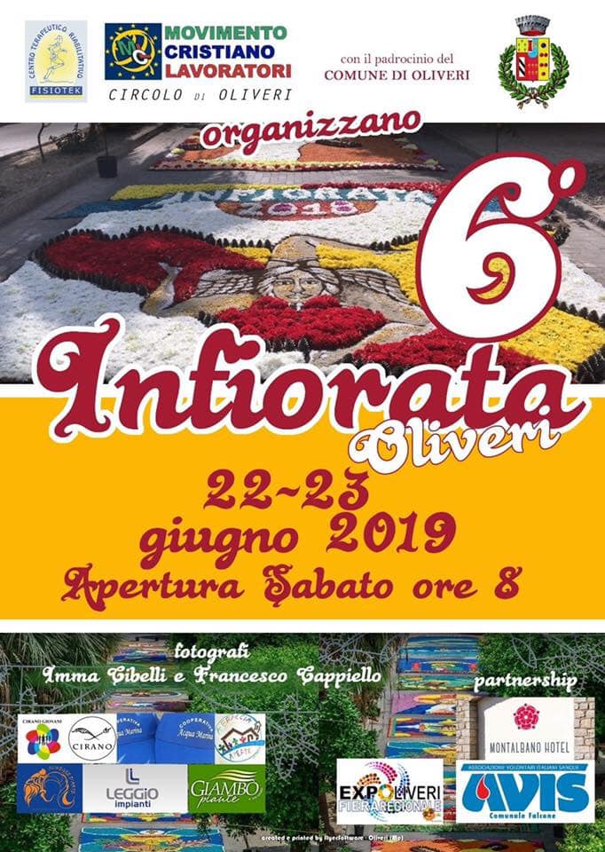 OLIVERI – Al via la sesta edizione dell’Infiorata