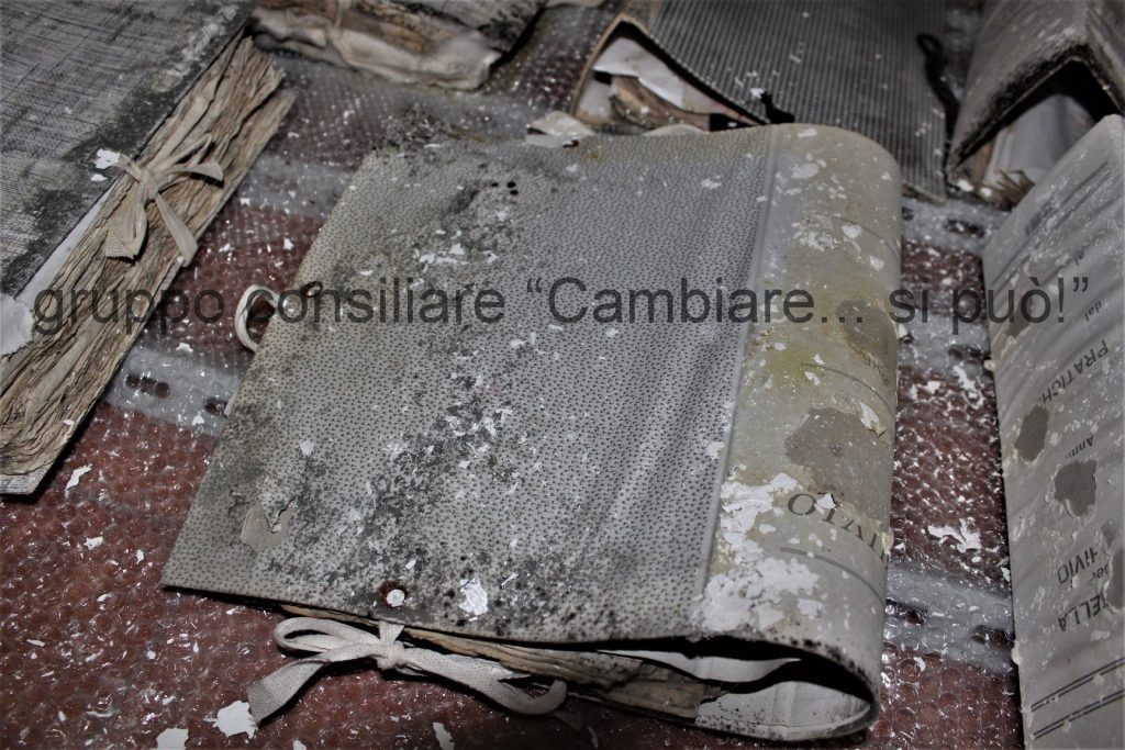 RACCUJA E L’ARCHIVIO COMUNALE – Un patrimonio culturale e storico… distrutto