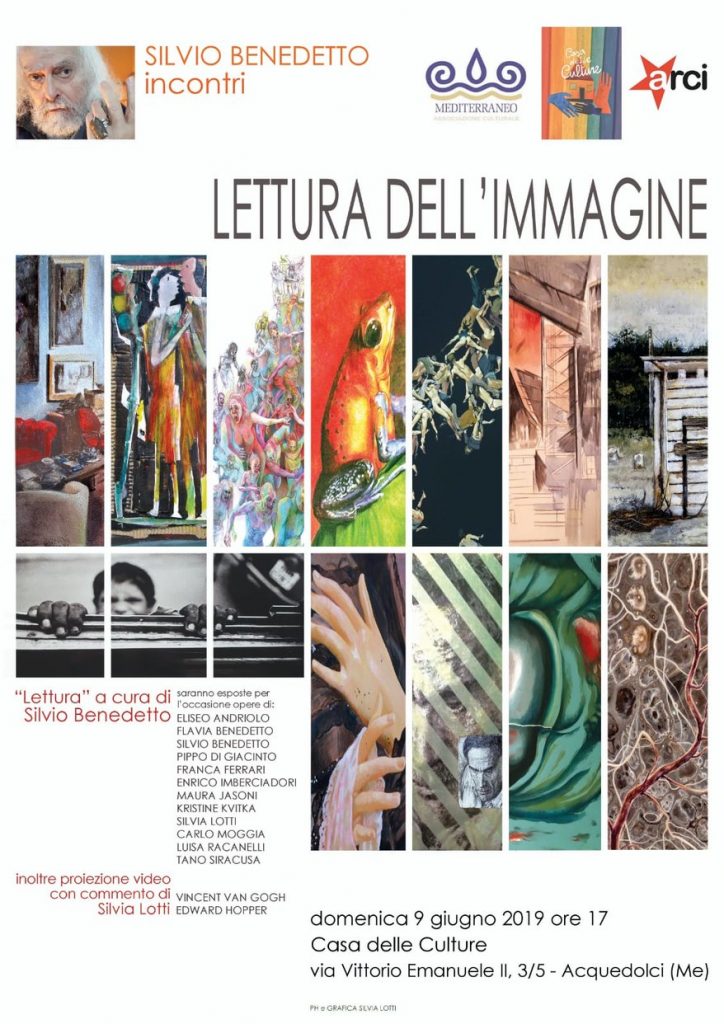 CASA DELLE CULTURE – ‘Lettura dell’immagine’ incontro col maestro Silvio Benedetto