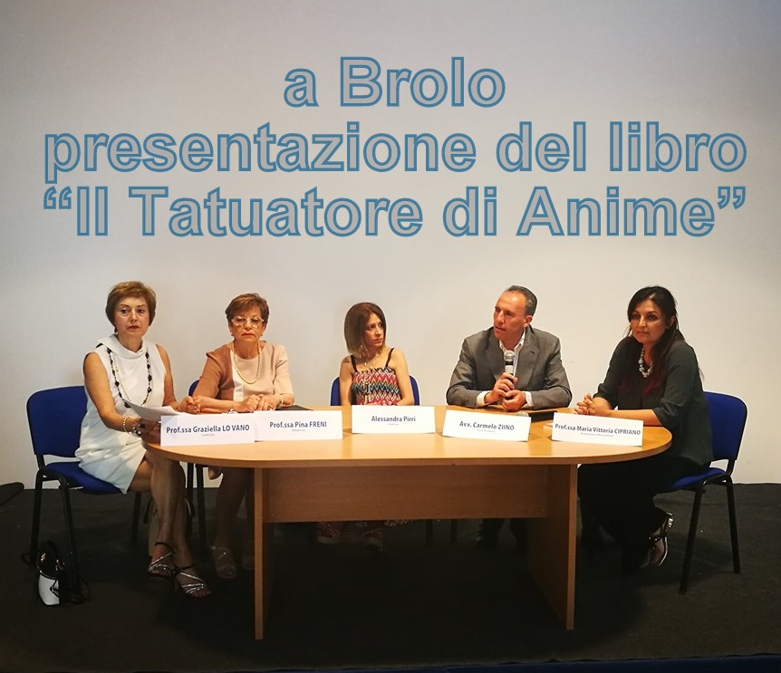 ALESSANDRA PIRRI – Sabato ha presentato a Brolo il suo libro “il Tatuatore di Anime”