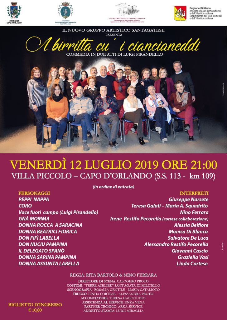 CAPO D’ORLANDO – A Villa Piccolo “A birritta cu’ i ciancianeddi”