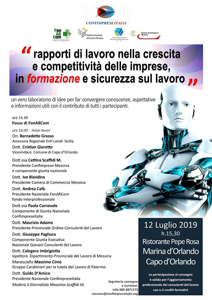 CONSULENTI DEL LAVORO – Oggi a confronto alla Marina di Orlando