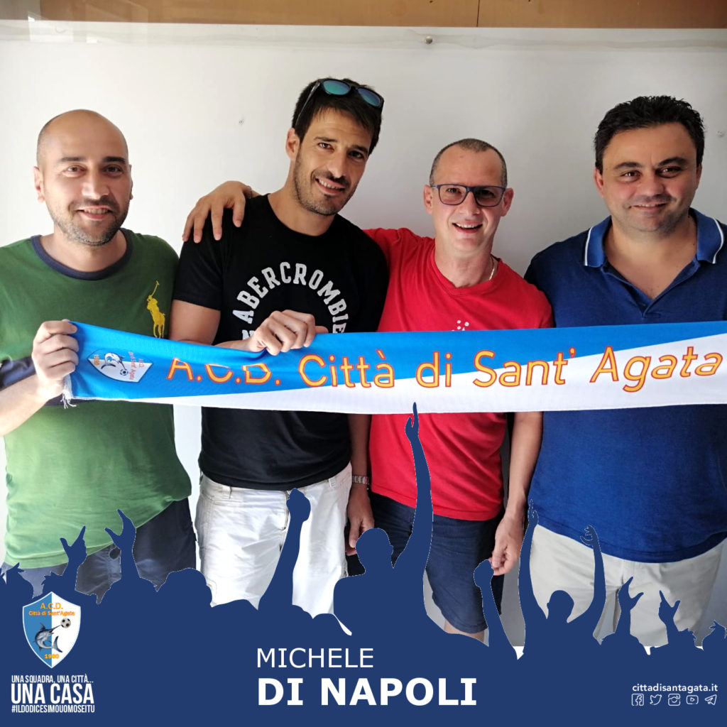 CITTÀ DI S.AGATA CALCIO – Michele Di Napoli e Daniele Drago. Due bandiere biancoazzure rispondono: Presente!