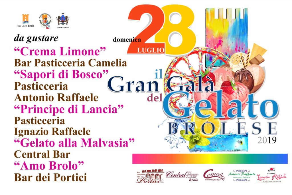 GRAN GALA’ DEL GELATO BROLESE – Parte anche il percorso teso ad inserire il gelato tra i prodotti di origine comunale di grande qualità
