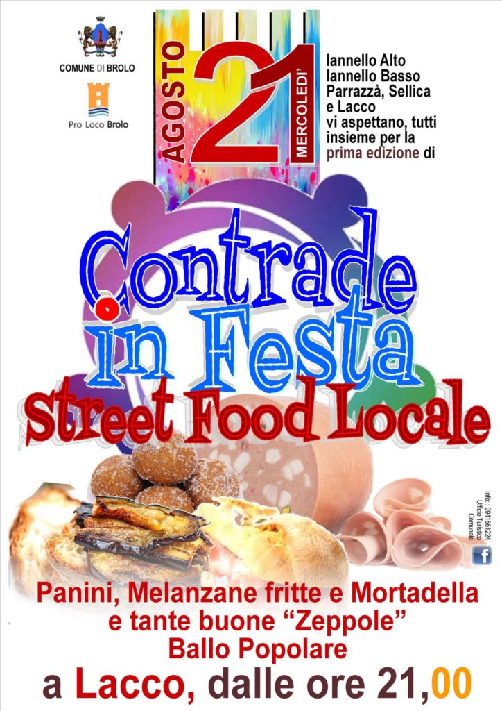LACCO DI BROLO – Questa sera la “Festa delle Contrade”
