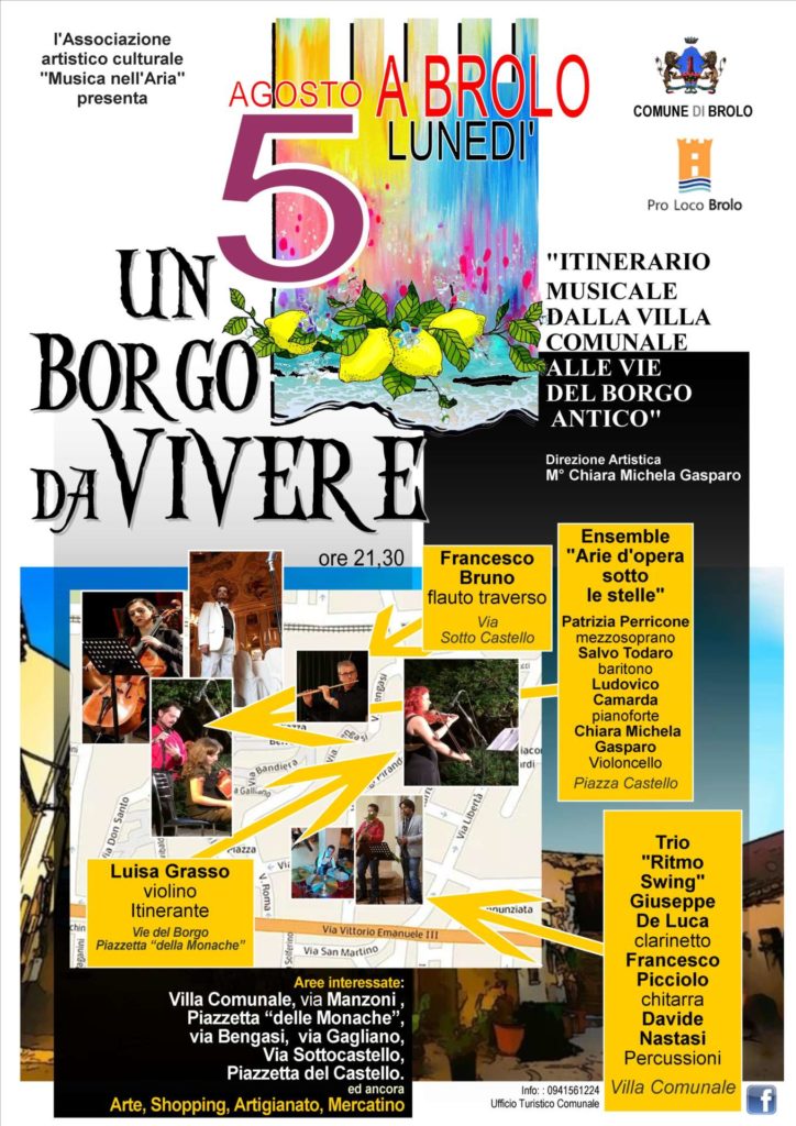 OGGI A BROLO – Musica al castello, tra Shopping e Swing