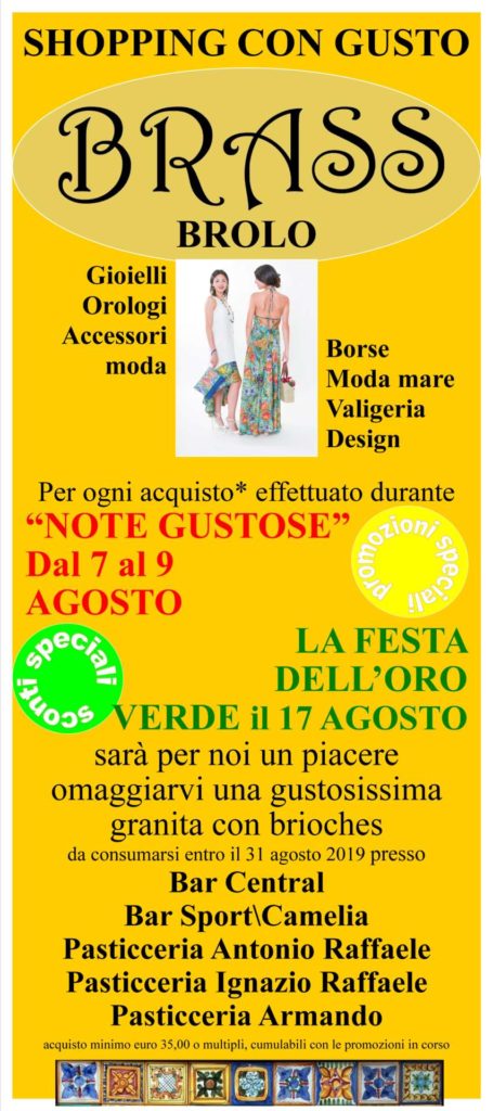 BRASS BROLO – Anche questa sera, grandi promozioni, e continua l’operazione “granita”