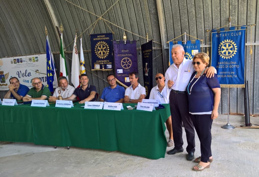 BATTESIMO DELL’ARIA – In Volo con il Rotary Club di Patti. La Fotogallery