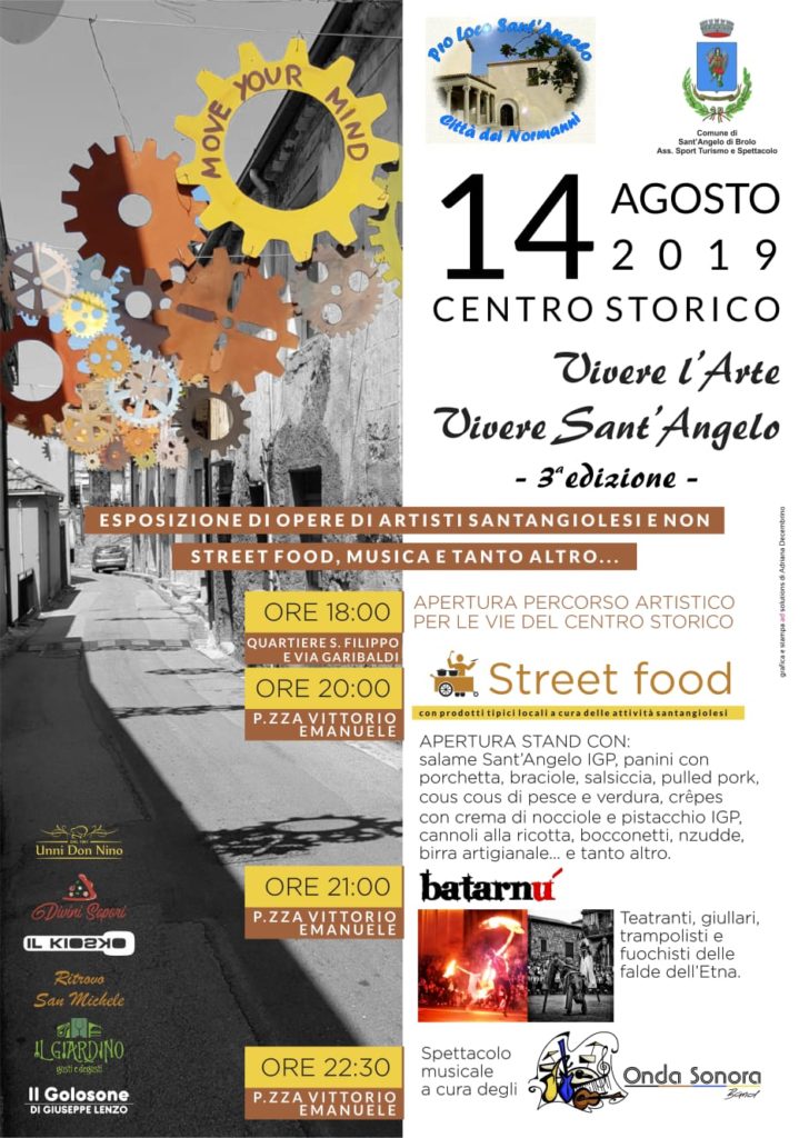 SANT’ANGELO DI BROLO – Al via la terza edizione di “Vivere l’Arte, Vivere Sant’Angelo”