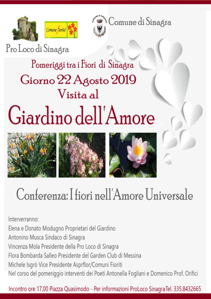 SINAGRA – Visita al giardino dell’amore