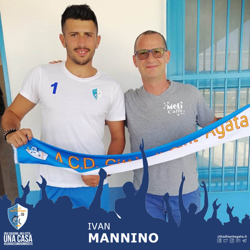 CITTÀ DI S.AGATA CALCIO – Ivan Mannino, sicurezza per la porta biancoazzurra. Mario Cambria  giovane talento d’attacco.