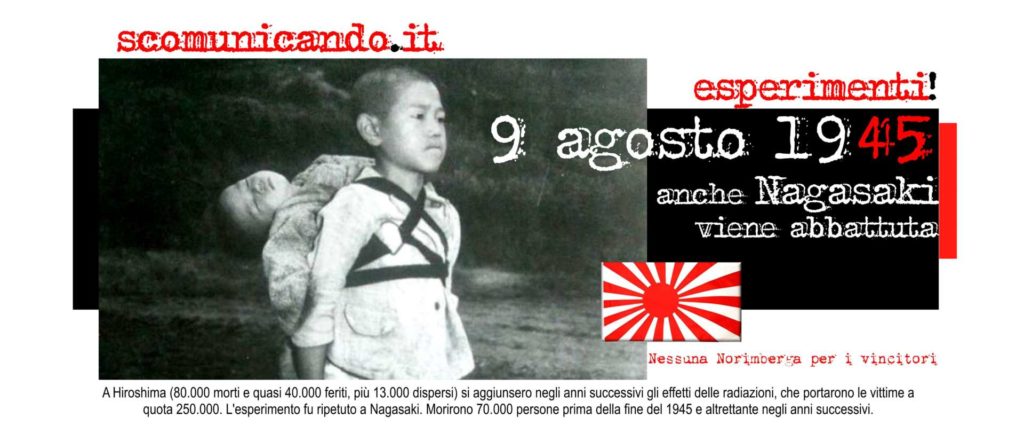 ESPERIMENTI – Giù la seconda bomba su Nagasaki…