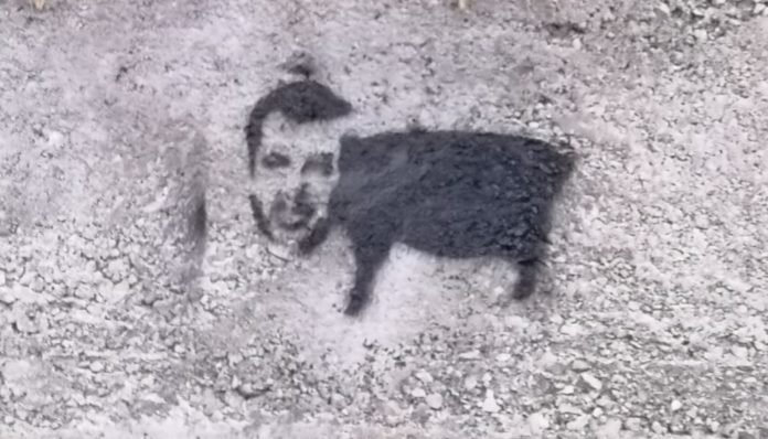 SUINI, SALVINI, MURALES – Ad Acquedolci indaga la Digos
