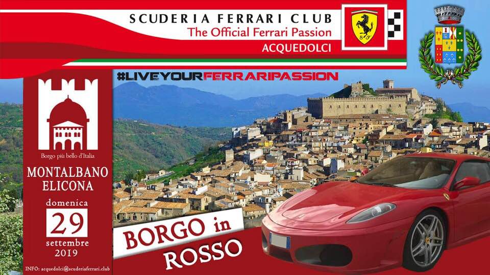 MONTALBANO ELICONA – Una domenica tra Rosso Ferrari, sport e le bellezze del Borgo