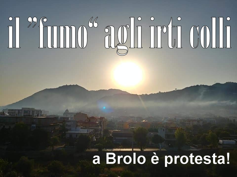 BROLO – Situazione insostenibile… il fumo rende l’aria irrespirabile e sui social si chiedono controlli e verifiche