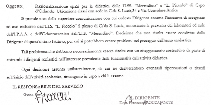 SCUOLE ORLANDINE – Anche i turni pomeridiani per le IV e V del Liceo Scientifico. Oggi l’incontro con i genitori