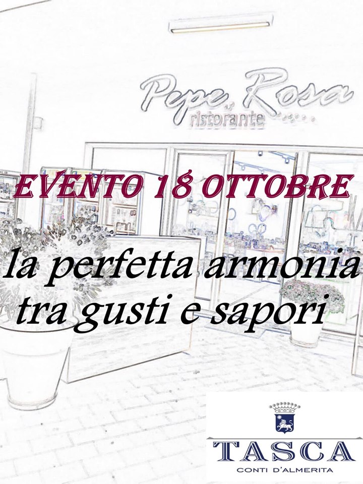 APPUNTAMENTI DI BUONGUSTO – Con “Tasca d’Almerita” da Pepe Rosa al porto orlandino