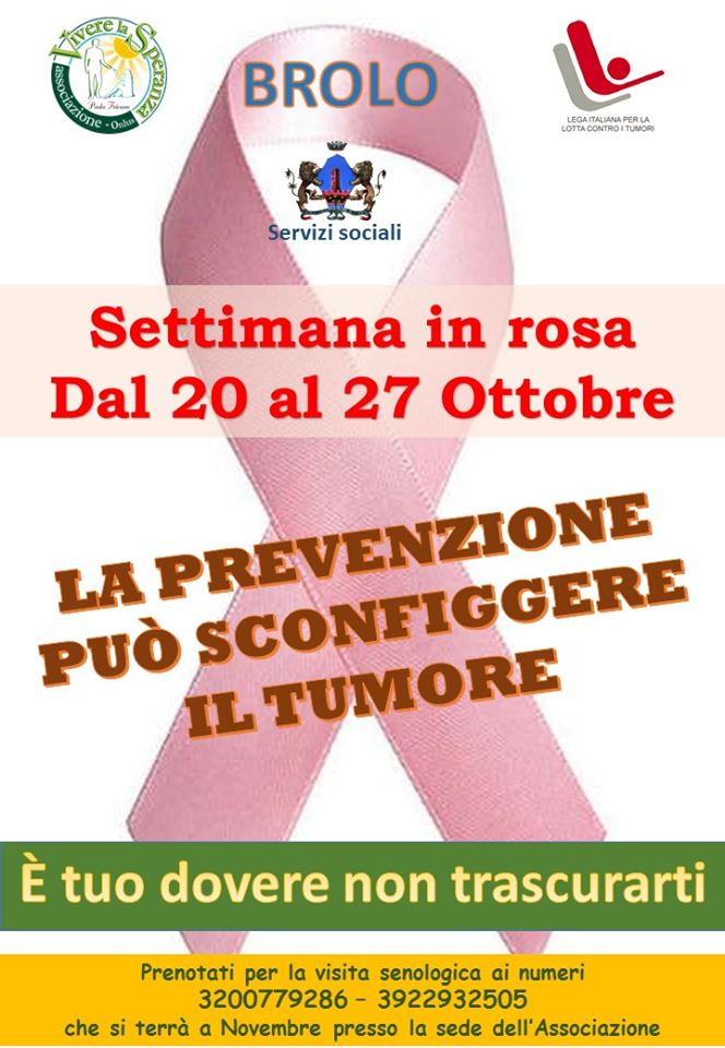 BROLO – Un castello in rosa per la prevenzione dei tumori