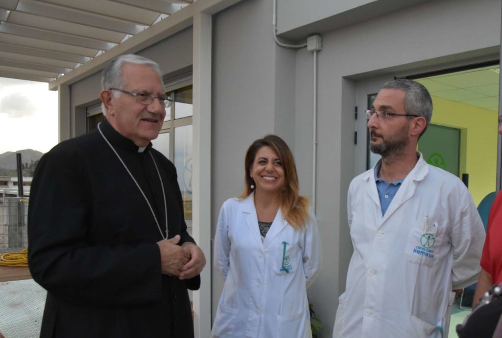 NeMO SUD – La benedizione dell’Arcivescovo di Messina al Centro Clinico