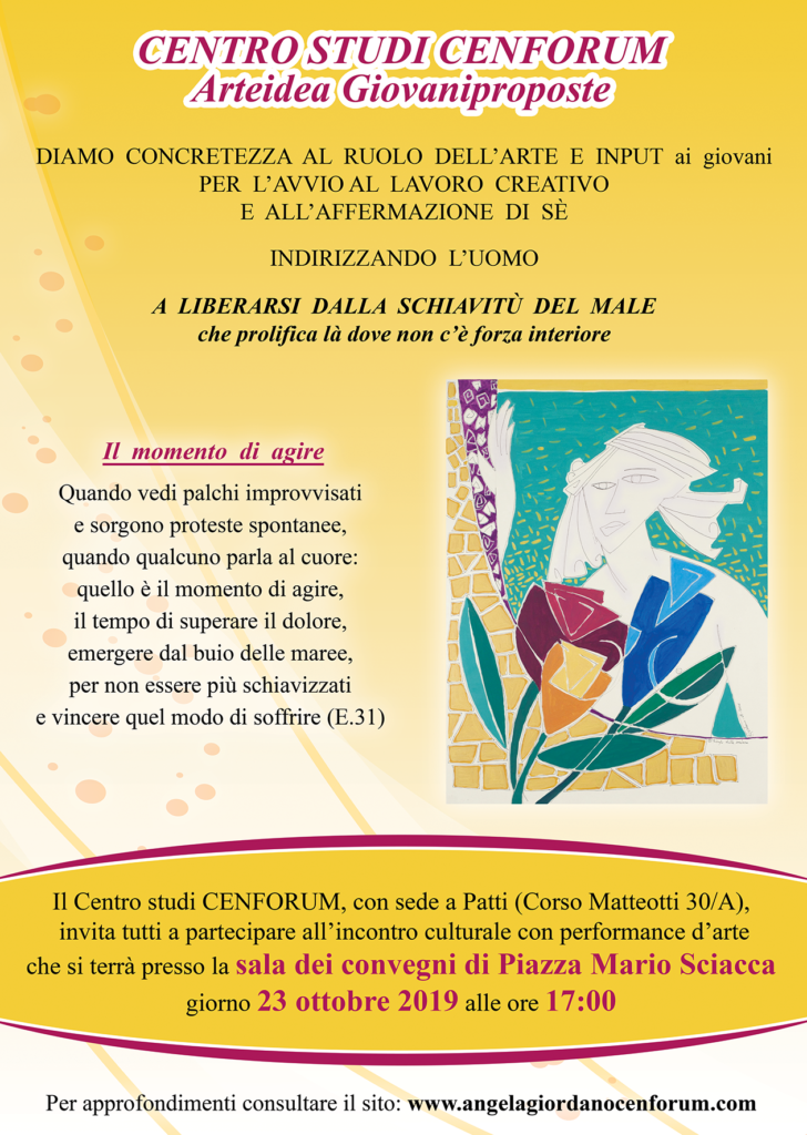 PATTI – Il Centro Studi Cenforum “per la rinascita sociale”