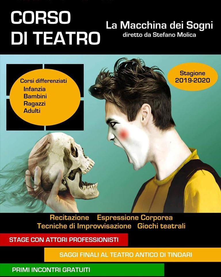 CORSO DI TEATRO – La “Macchina dei Sogni”, a Patti, riprende la sua scuola di recitazione
