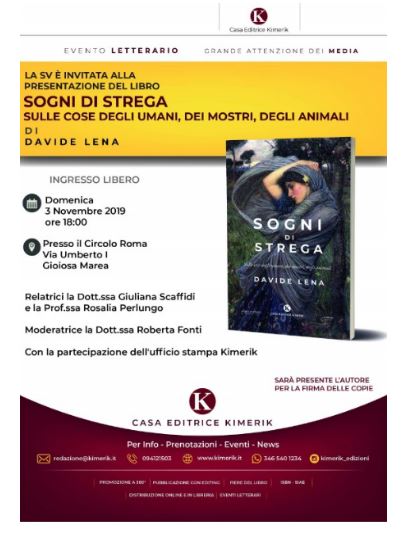 DAVIDE LENA –  Presenta a Gioiosa Marea “Sogni di Strega”