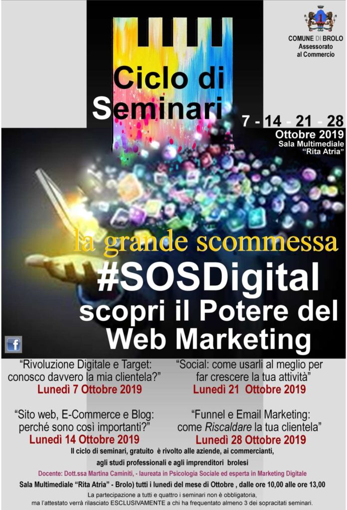 MARKETING DIGITALE – A Brolo versa la conclusione del corso per i commercianti locali